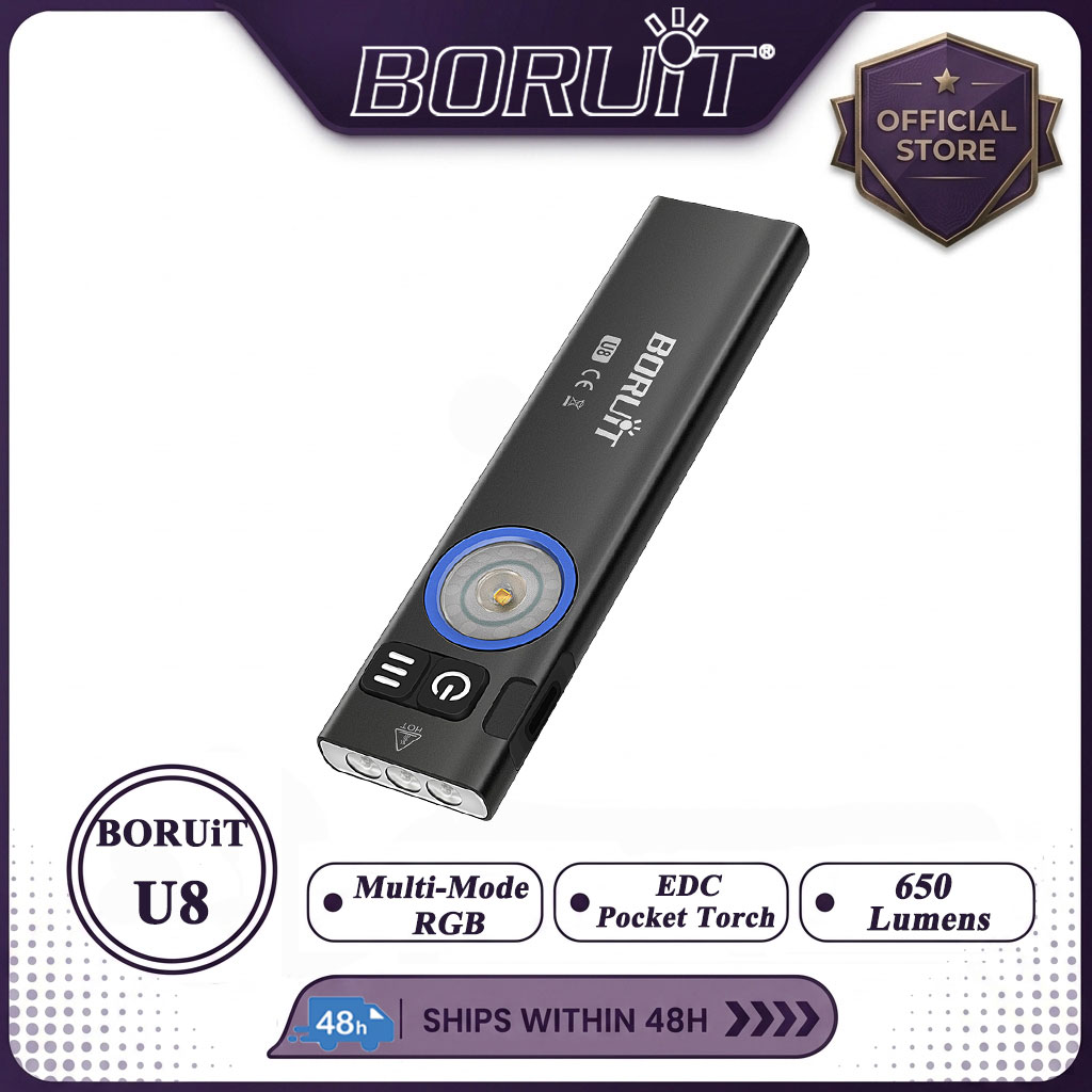 BORUiT U8 650LM EDC Torcia LED - Fishing Kit Compact recensione e prezzo