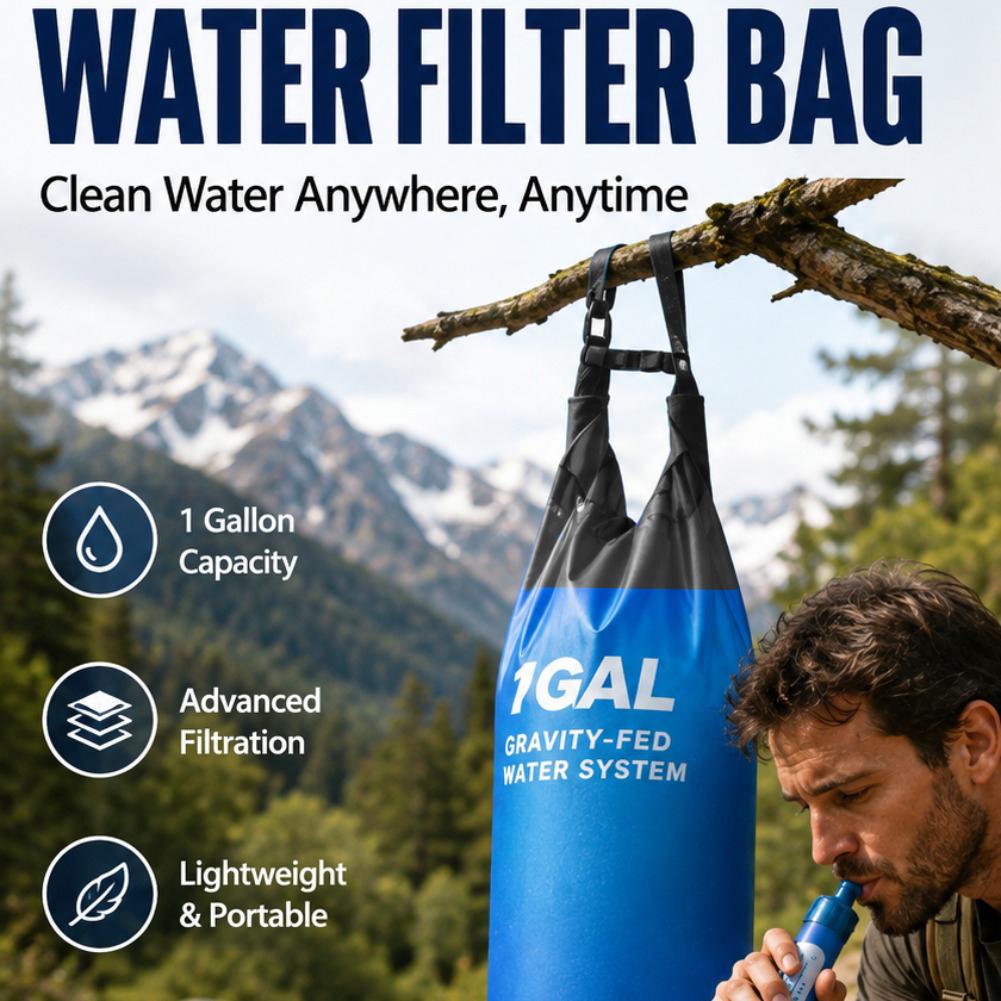 Kit con sacchetto filtrante pe - Water Purification Straw recensione e prezzo