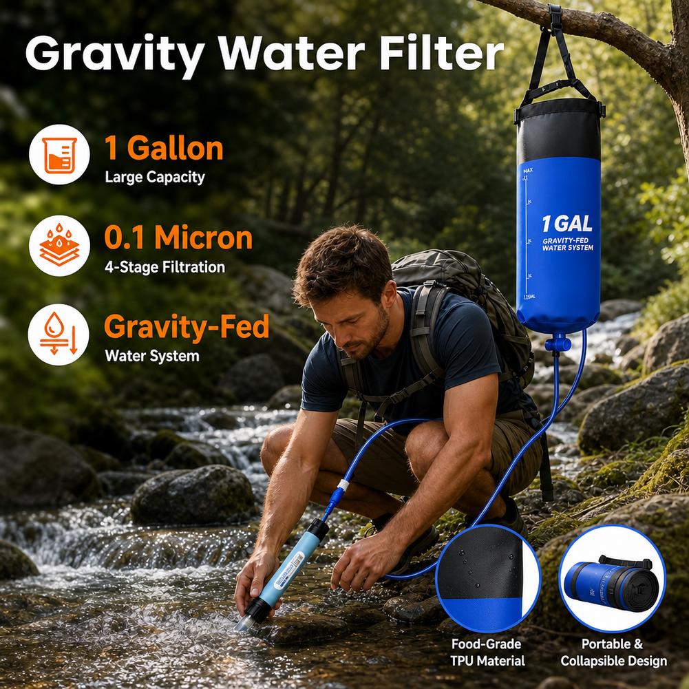Kit con sacchetto filtrante pe - Water Purification Straw recensione e prezzo