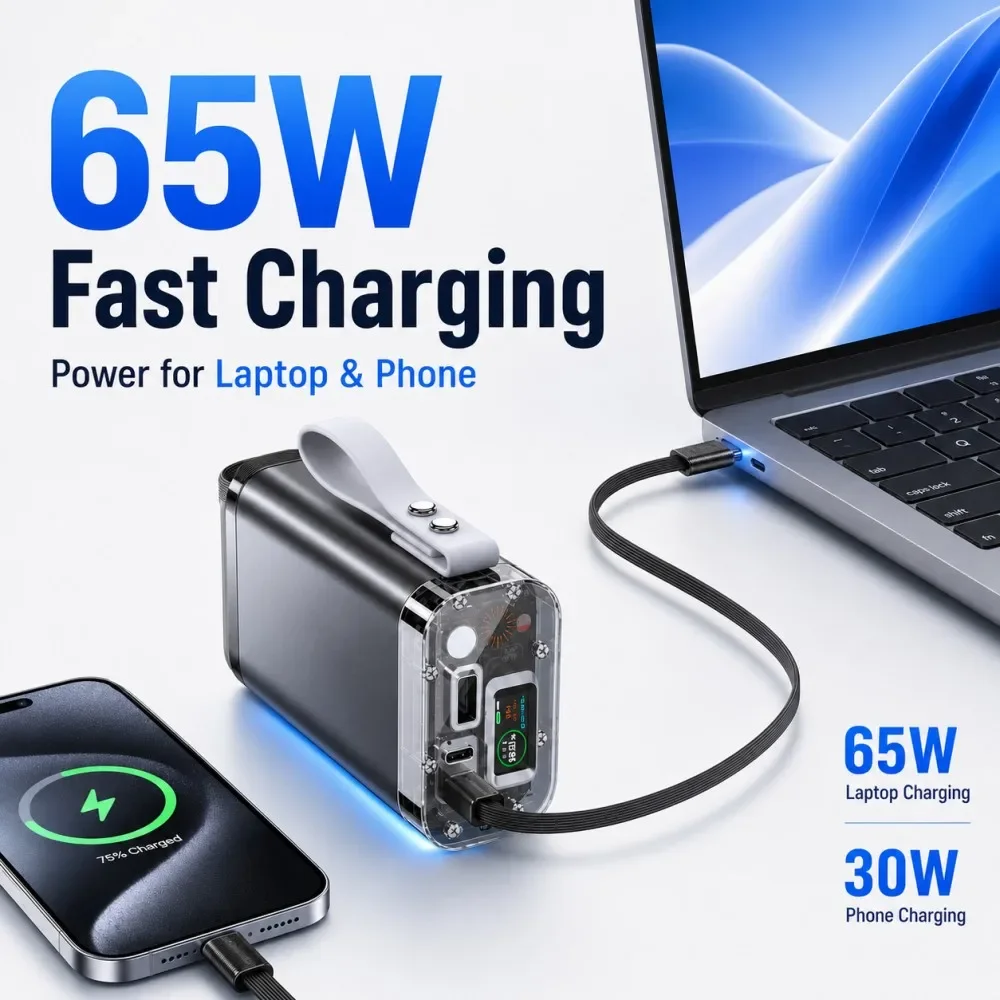 Vyvylabs Power Bank 30000mAh,  - Solar Emergency Charger recensione e prezzo