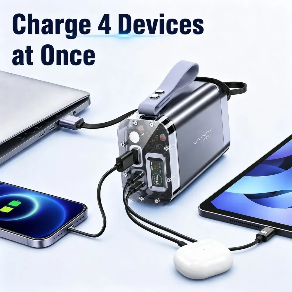 Vyvylabs Power Bank 30000mAh,  - Solar Emergency Charger recensione e prezzo